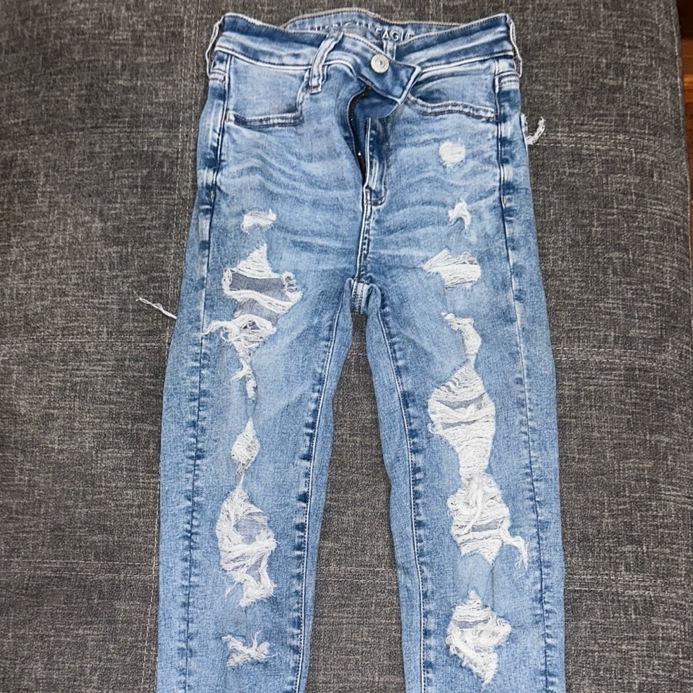 American Eagle ripped jeans